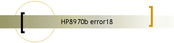 HP8970b error18