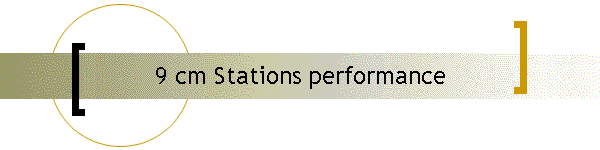 9 cm Stations performance